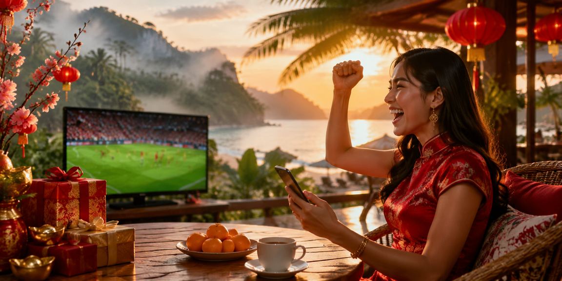 Pengguna mengakses kasino mudah alih di Langkawi Malaysia